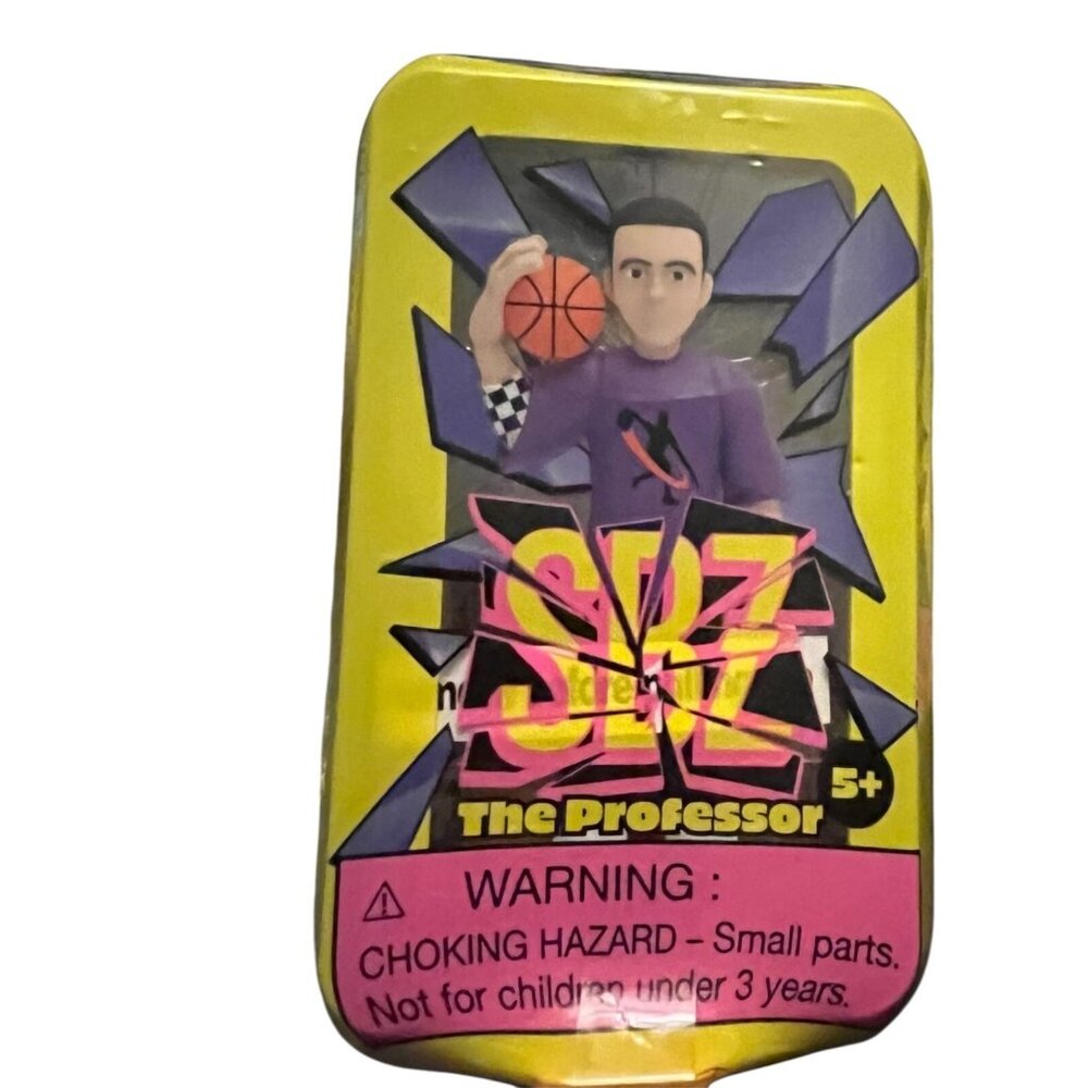 Screen Breakz "The Professor" Collectible Toy Basketball Figure In Tin Box For A